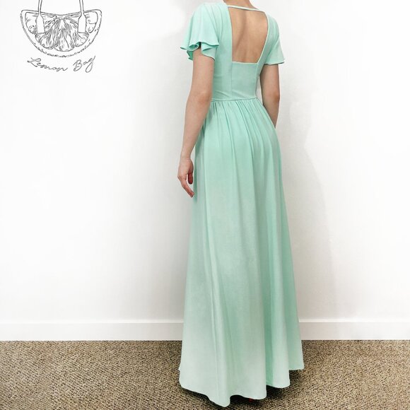 ASOS / Evening Bridesmaid Maxi Dress / Color Mint Green / Size US 0 - Picture 2 of 9